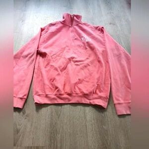Vintage Coral Pink Zip-Up Jacket